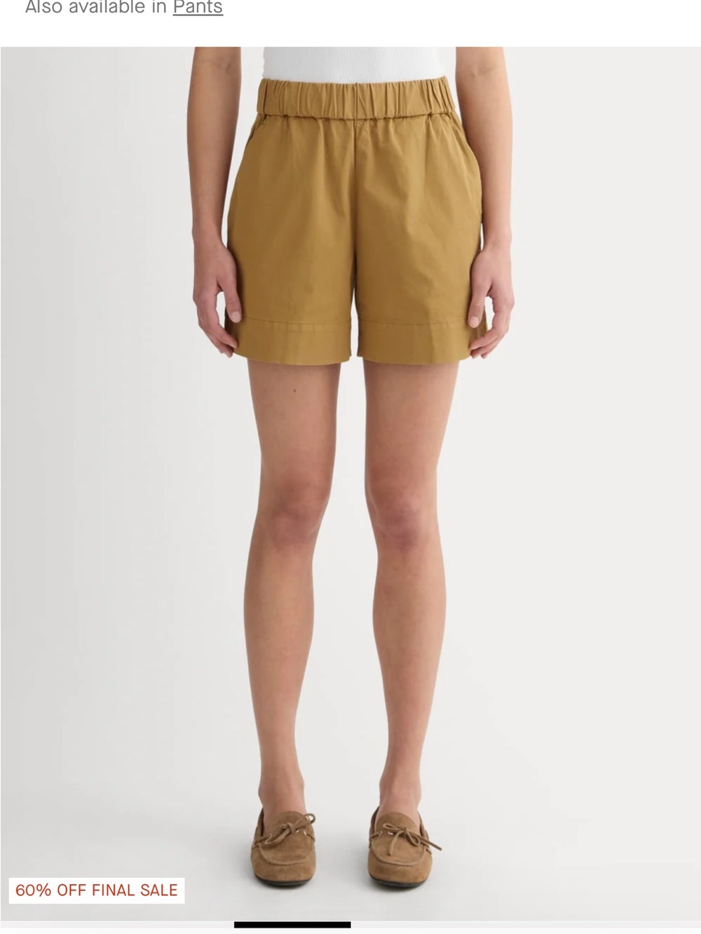 Everlane Easy Short in orange & Cream Gingham - Picture 8 of 8